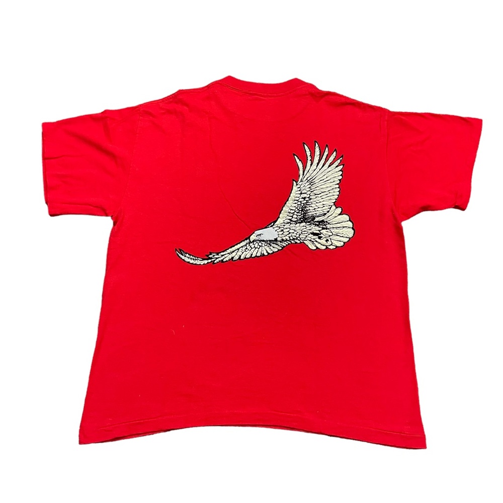 90s Winston Embroidered Gold Eagle T-shirt Size XL